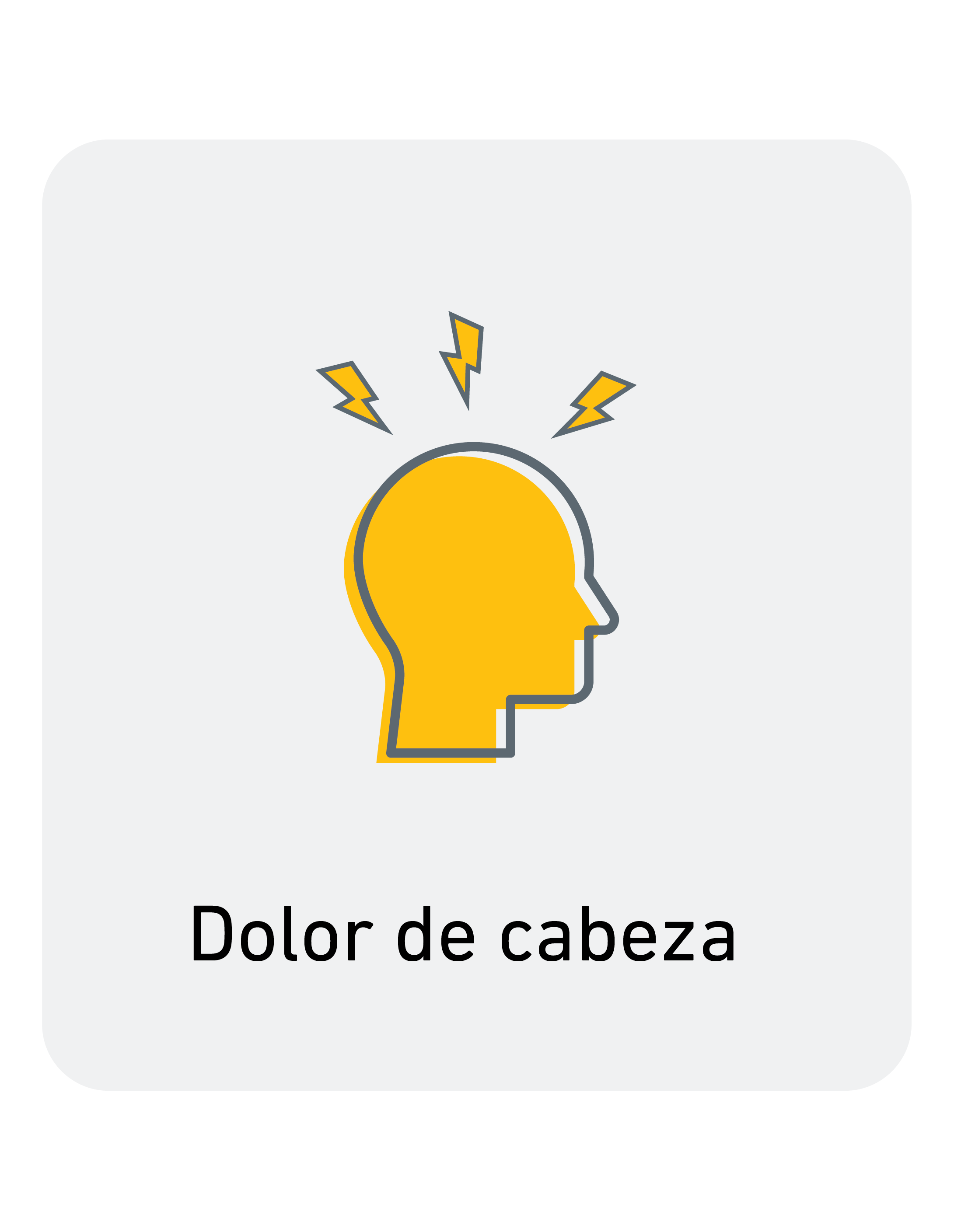 icono de dolor de cabeza